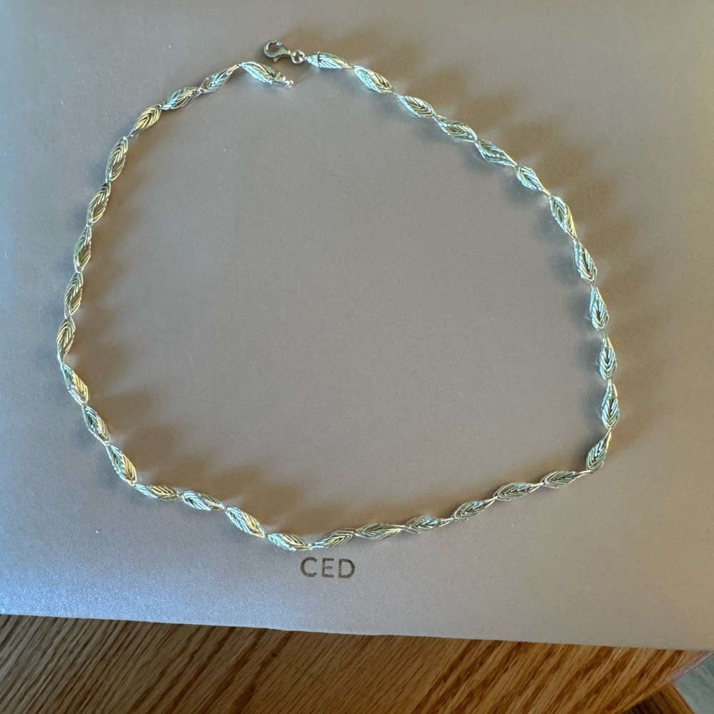 10k Solid Gold Fancy Link Chain Necklace